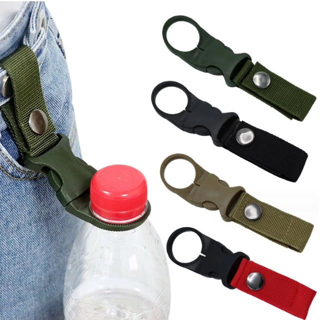 Portable Hanging Bottle Buckle Clip Carabiner Tool 1PC Mineral Water Bottle  Ring Holder Belt Keychain for Outdoor Camping Hiking Mountaineering