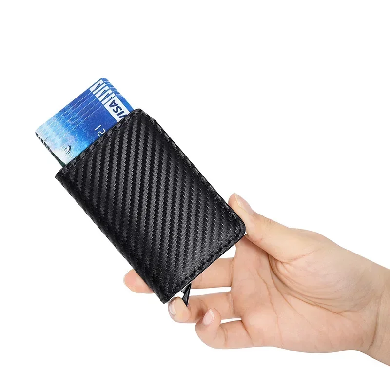 Credit Card Holder Men Wallets Bank Cardholder Case Small Leather Slim Thin Magic Mini Smart Minimalist Wallet