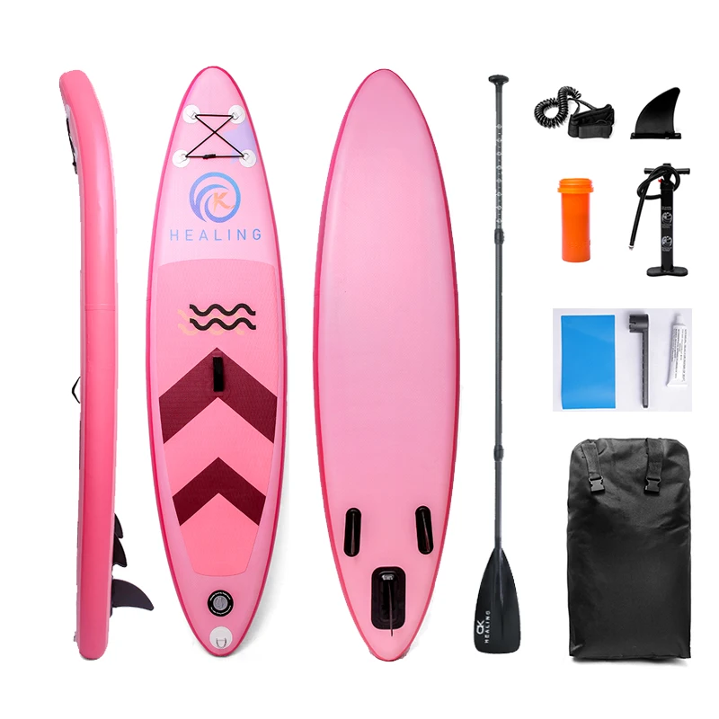 Tavola da SUP gonfiabile ultraleggera per surf in spiaggia con accessori SUP, pinne e pagaia - immagine 3