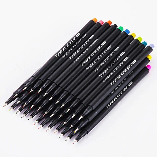 Colorful Fineliner Pen 0.4mm 60 Assorted Colors Micron Needle Tip Colored  Ink Pen Pigment for Students Supplies - AliExpress