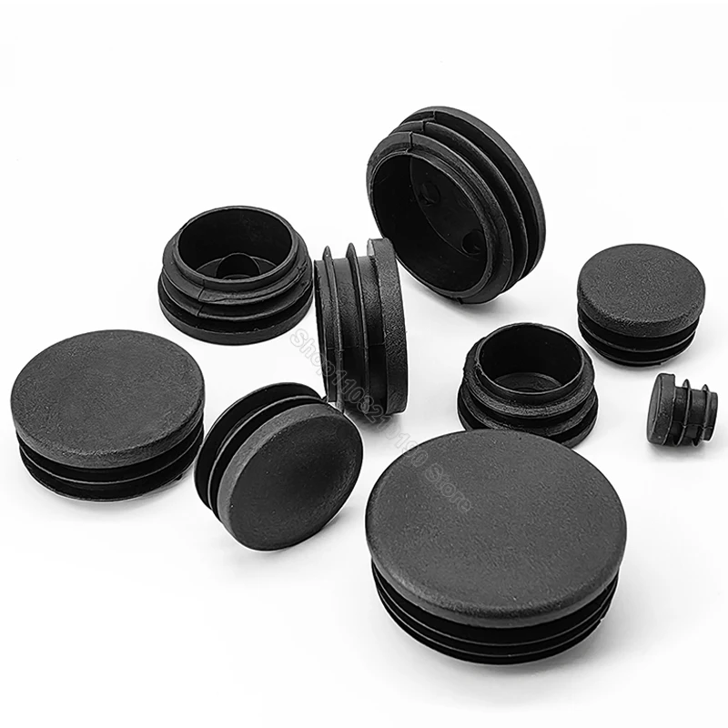 Tappi per tubi quadrati in plastica nera Tappi per tubi ciechi Inserti Tappi per tubi quadrati in plastica nera Tappi per tubi ciechi Inserti