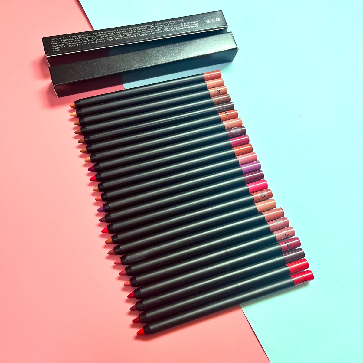 30pcs Lipliner Private Label Lip Liner Pencil Makeup Waterproof Vegan Lipstick Outline Lips Contour Line Pen Bulk
