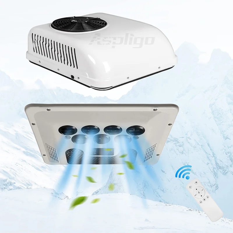 Aspligo-Climatiseur Chauffant et Froid Entièrement Électrique pour Camping- car, 12V 24V DC, pour Caravane, Bus Hurhome - AliExpress