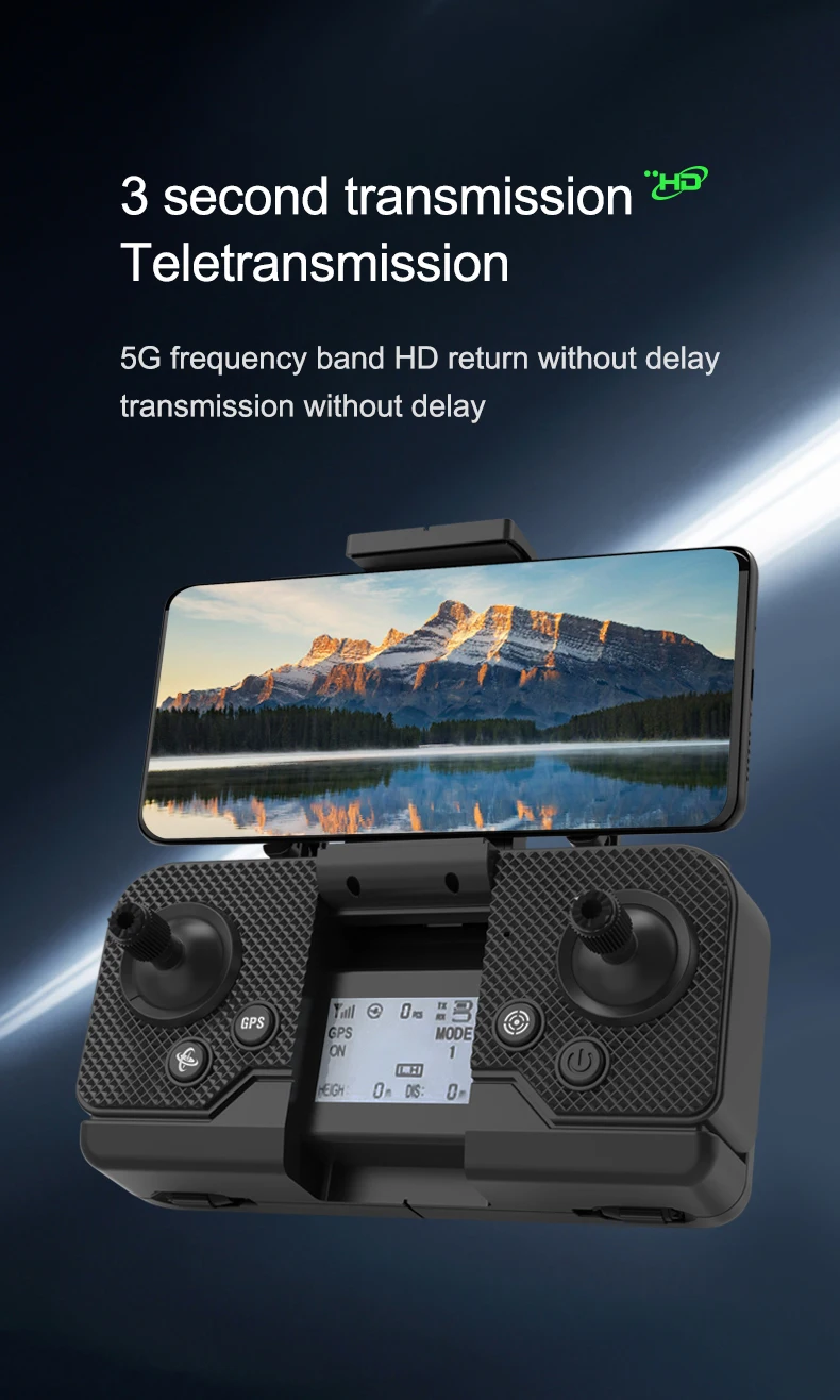 GD94 MAX Drone, 5G frequency band return without transmission without delay Oa "3 GPS VOdE ON