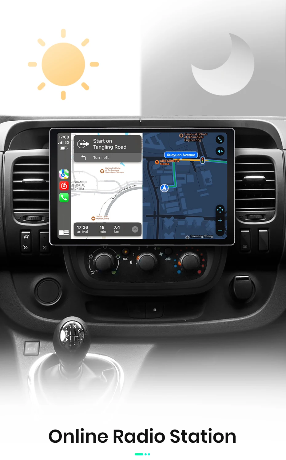 Junsun x7 max 13.1 "2k drahtloses Carplay Android Auto Autoradio für Renault Trafic 2016-2018 Multimedia Autoradio – Detail 11