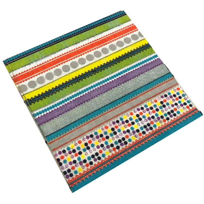 Striped Polka Dot Colourful Printed Napkins 20pcs/Pac paper napkins disposable paper placemats tissue paper decoration