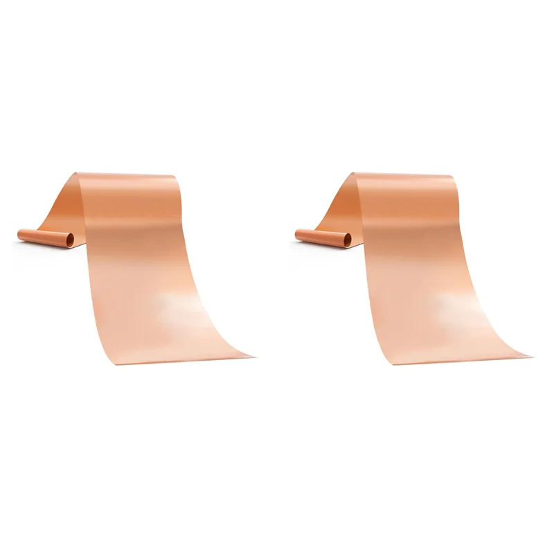 A19F-2Pcs 78 Inch Roll Large Copper Oven Liners For Bottom Of Oven BPA And PFOA Free, Brown