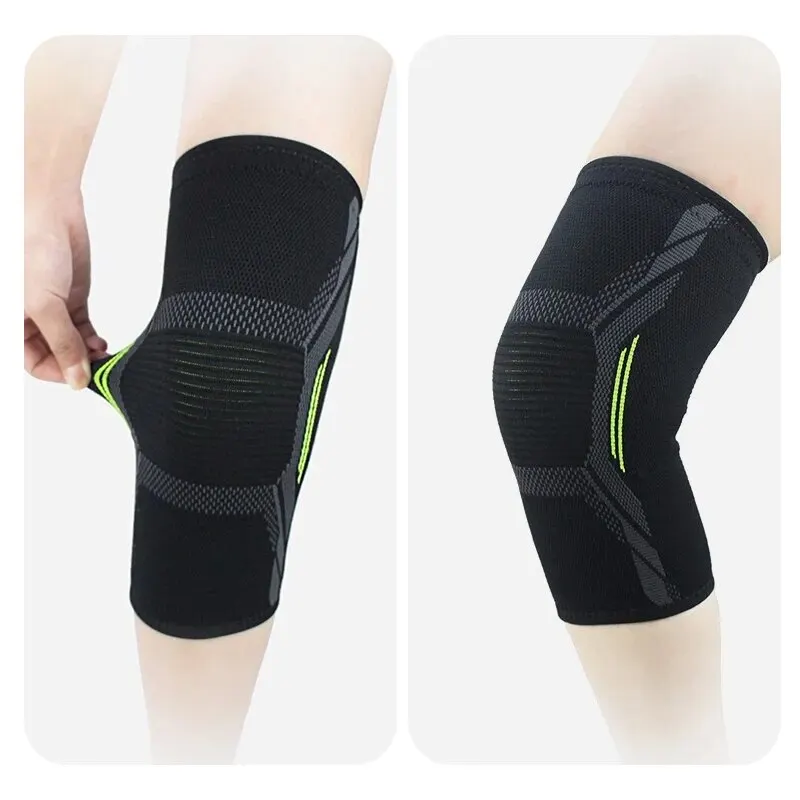 Single Knitted Nylon Sports Knee Pad Riding Running Basketball Skipping Rope Protective Gear