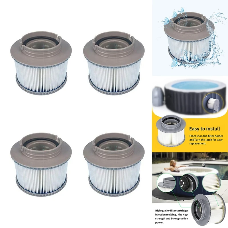 

6PCS Accessories Filter For MSPA Filter FD2089, Filter Cartridge Pump Fit All Current MSPA Hot Tubs Pool Filter