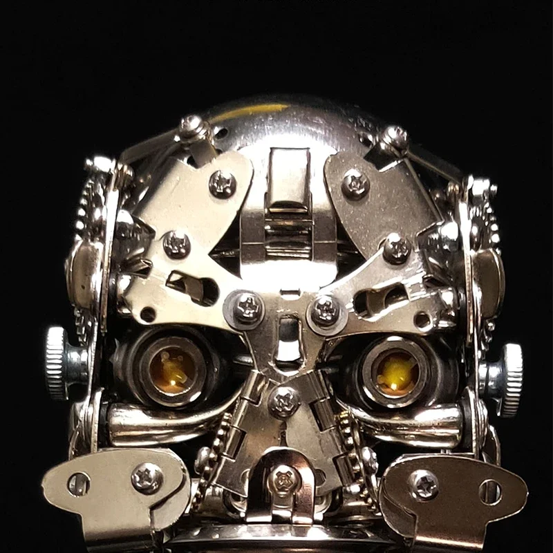 3D Assembly Skull Head Mechanical Puzzles Metal Model Kit Toy High Difficulty Mechanical Puzzles Metal Assembly Toys For Teenage