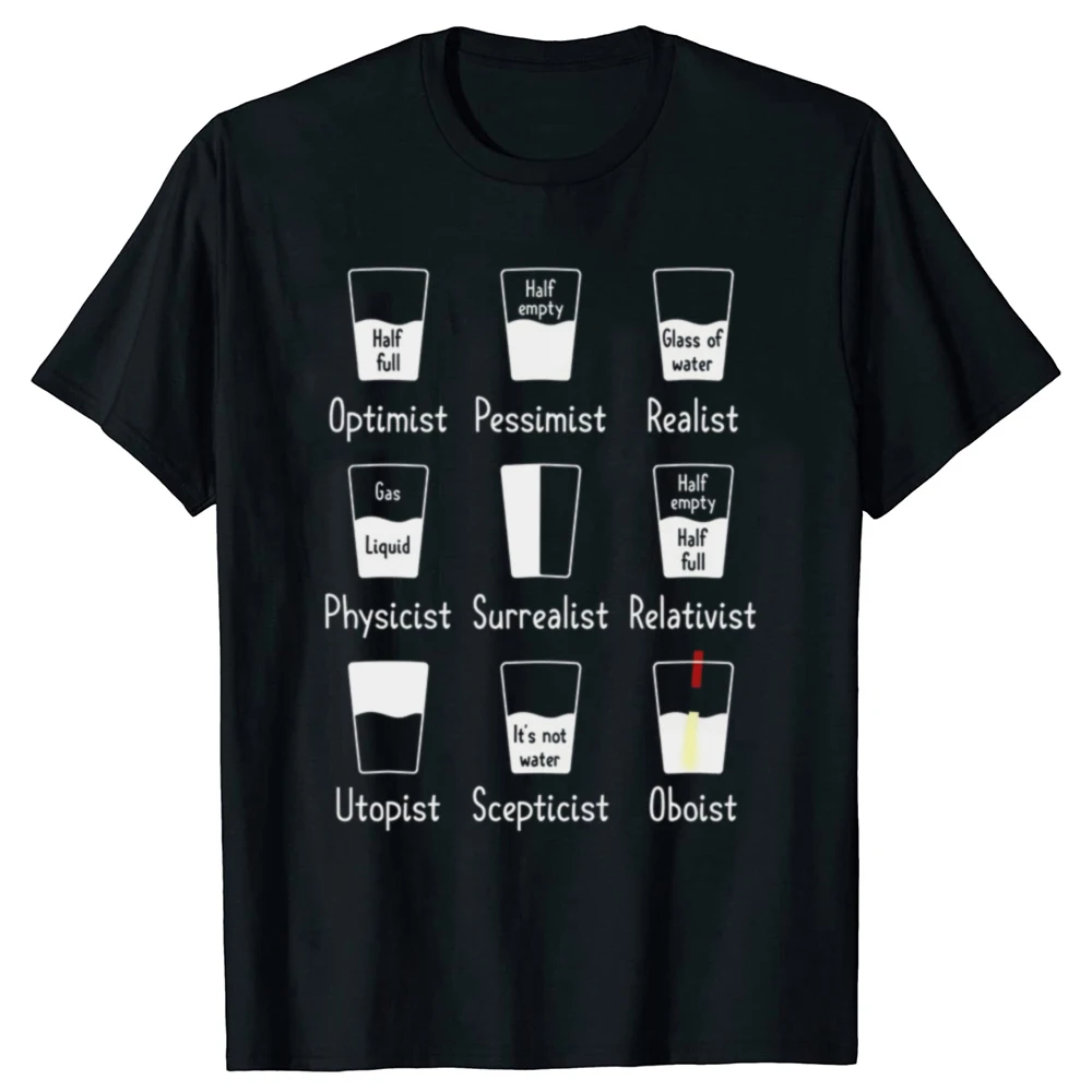 Letters Plus Size Print Lustiges Muster T-Shirt Frühling Herbst Shir New Oboe Water Orchestra Musician Oboist Optimist Fitness