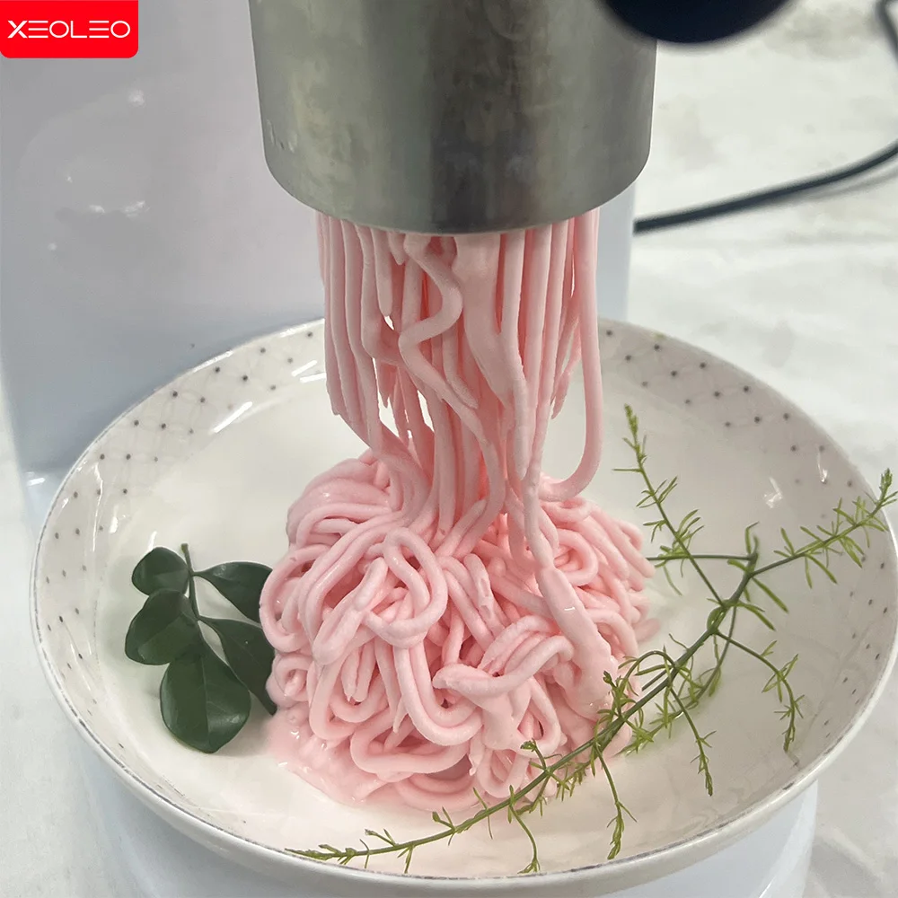 XEOLEO Spaghetti Ice Cream Machine 4 Types Ice Cream Forming Machine 80W Ice Cream Maker Spaghetti Gelato Maker 6