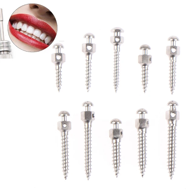 Mini vis d'orthodontie dentaire, filetage auto-perçage, titane, taille 14,  5 pièces - AliExpress