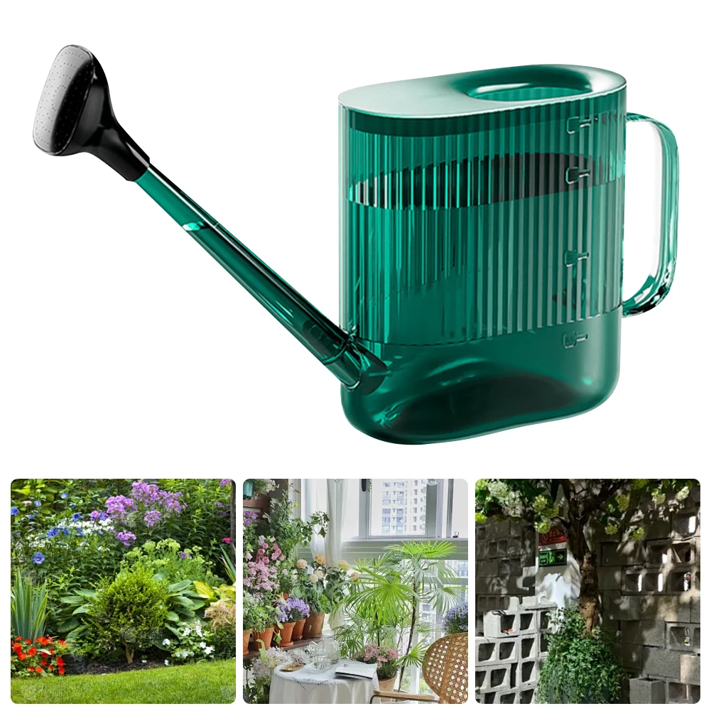 Description Picture 6 of item1800ML Watering Can with Sprinkler Head Plastic Watering Can with Long Spout Modern Water Can for Indoor Outdoor Plants Flower