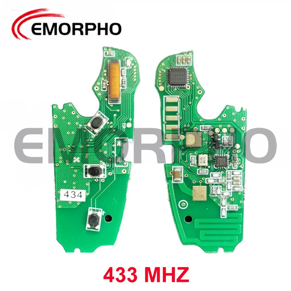 EMORPHO 3 Buttons Remote Fob Flip Key 8E Chip 315 434 868 MHZ For 2006-2015 A6 Q7 S6 IYZ 3314 4F0837220R 4F0837220M 4F0837220T