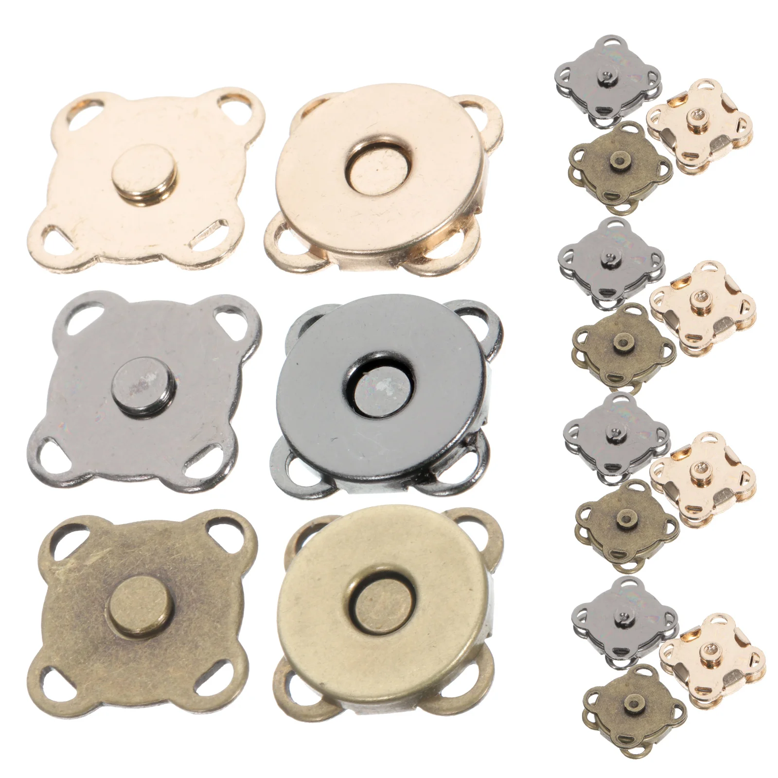 

30 Pairs Sewing Buttons Clothes Snaps Buttons Magnetic Replacement Buttons for Backpack Purse