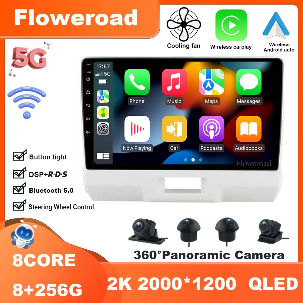 

For SUZUKI HUSTLER 2014-2019 Android13 Radio Multimedi Video Player Navigation stereo Carplay Auto 5GWiFi BT DSP GPS