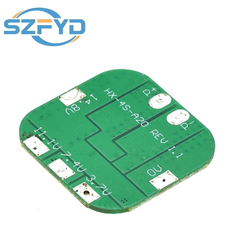 Battery Protection Module 4S 14.8V / 16.8V 20A Peak li-ion BMS PCM Battery Protection Board Bms Pcm For lithium LicoO2 Limn2O4 18650 li Battery
