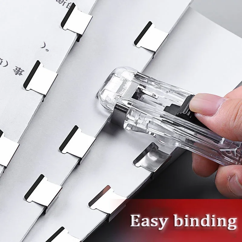 Push Clip Stapler Staple Remover Binder Push Clamp Tape Dispenser Paper Clips Office Supplies Set Desktop Stapler push stapler staple remover