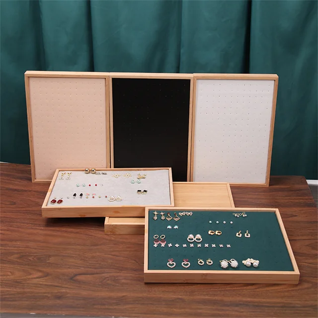 87733-d73a34.jpg Plateau d'exposition de boucles d'oreilles en bois à 216 trous, support de rangement de boucles d'oreilles de grande capacité, organisateur de bijoux, accessoires de vitrine de comptoir