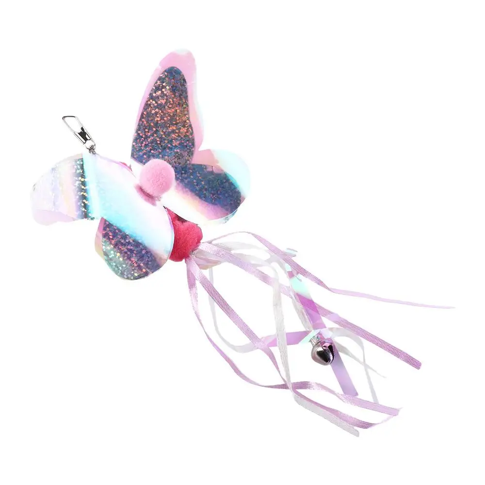 1 pieza de juguete para gatos con forma de libélula y campana, accesorio para burlarse de los gatos, repuesto de varita para burlarse de los gatos
