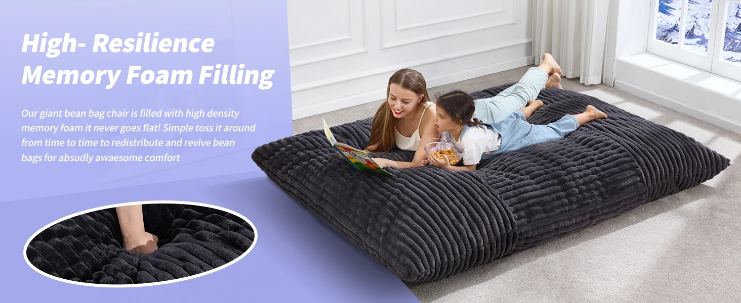 High-resilience memory foam filling