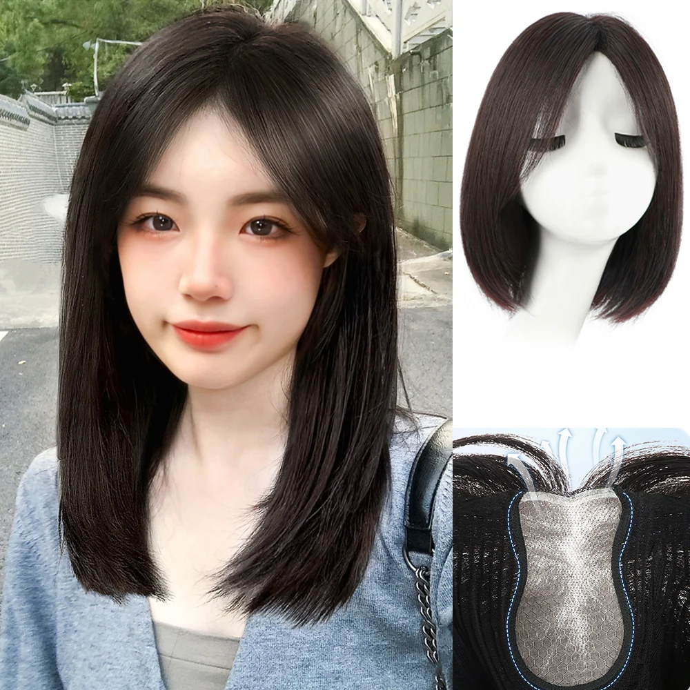 

Натуральные черные человеческие парики, короткие прямые человеческие волосы, настоящие человеческие волосы для женщин, ежедневное использование