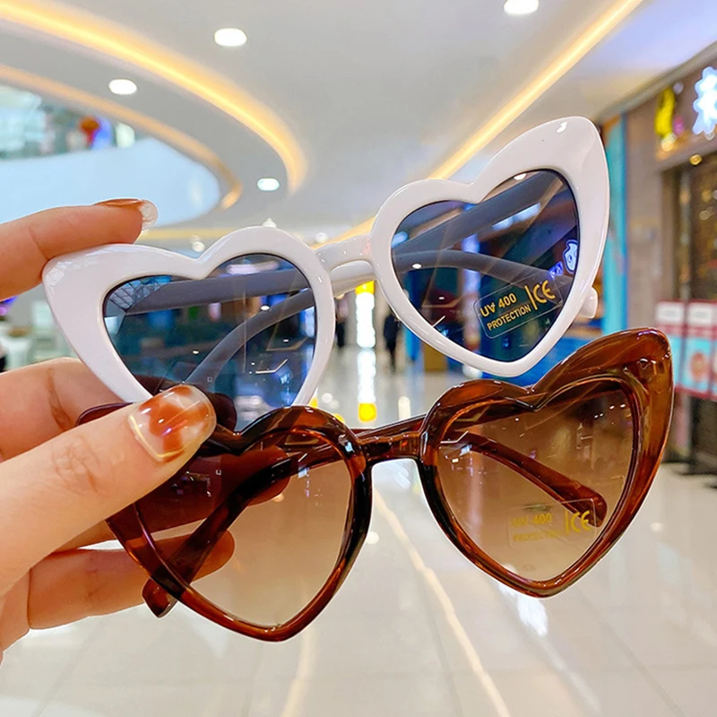 2023 New Kids Cartoon Heart Suower Sunglasses Girls Boy Children Outdoor Round UV400 Sun Glasses Fashion Kids Sunglasses_voghion.com