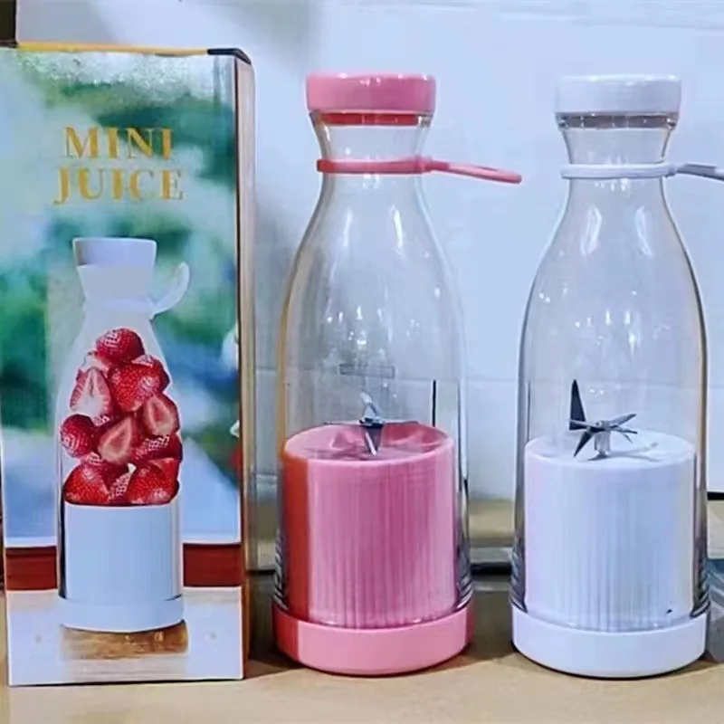 휴대용 USB 충전식 전기 미니 과일 블렌더, 밀크 쉐이크 주스 메이커