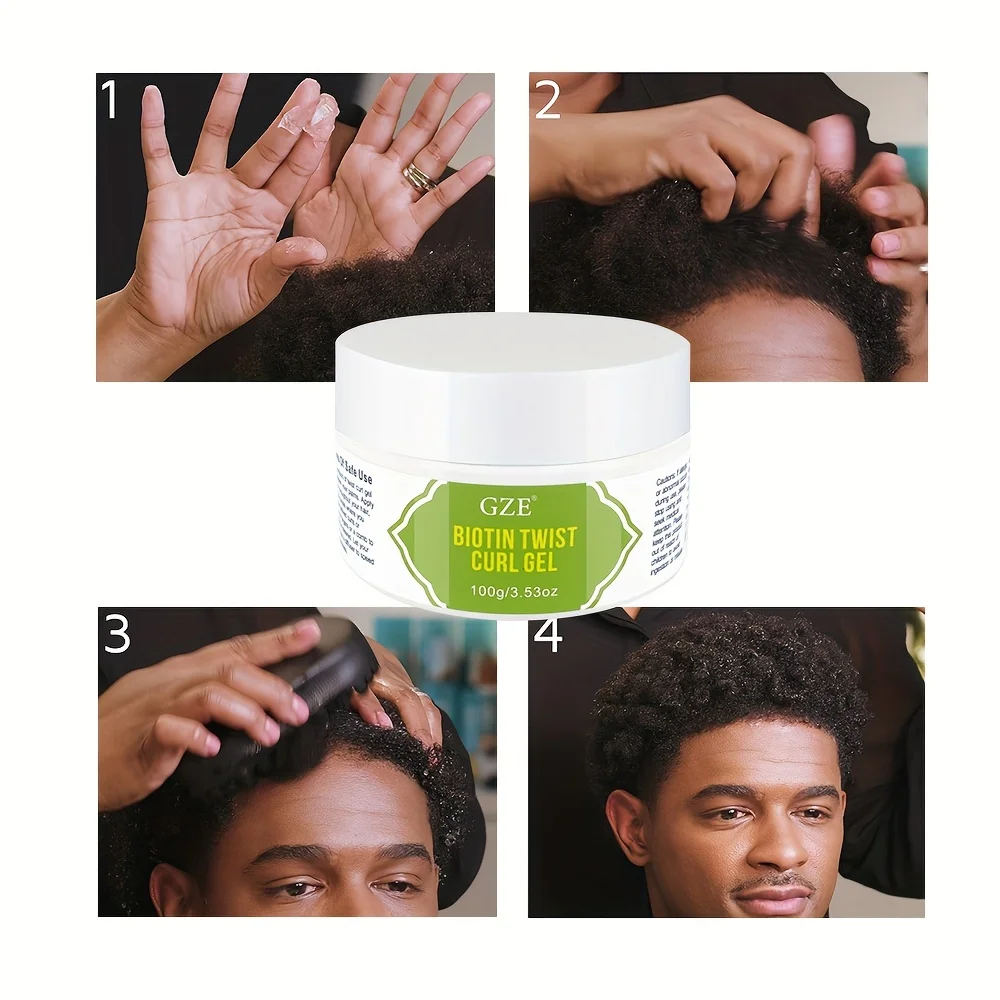 Biotin Hair Growth Gel Defines Curls