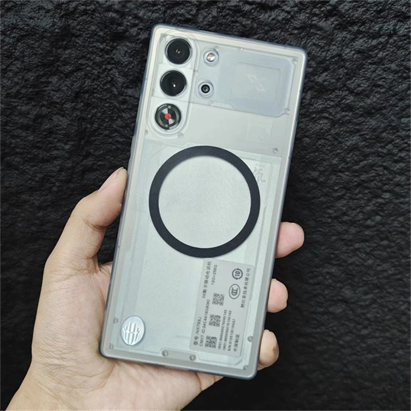 Magnetic Matte Transparent Soft Silicone Phone Case - Redmagic 10 Pro Plus