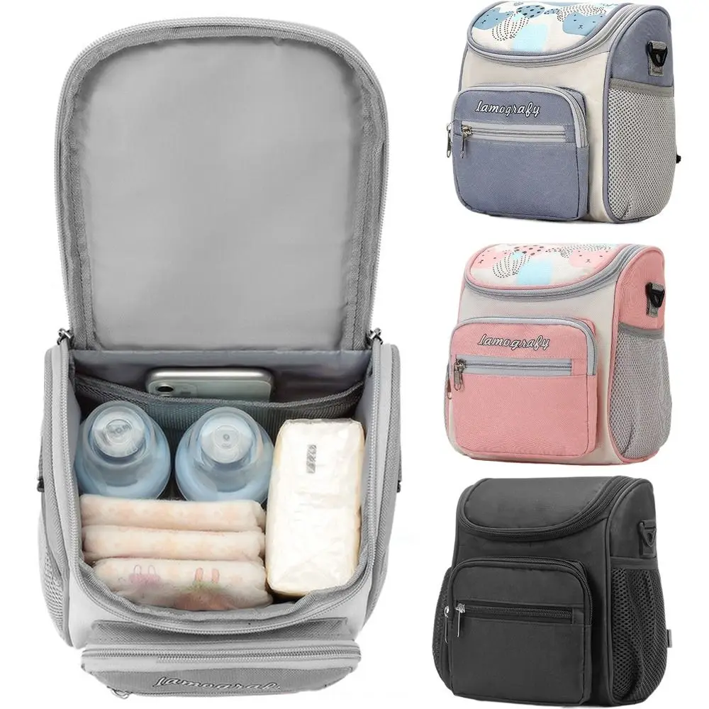 

Lightweight Universal Diaper Backpack Durable Large Capacity Mommy Bag Waterproof Zipper Paper Bag Pacifier Pocket Stroller