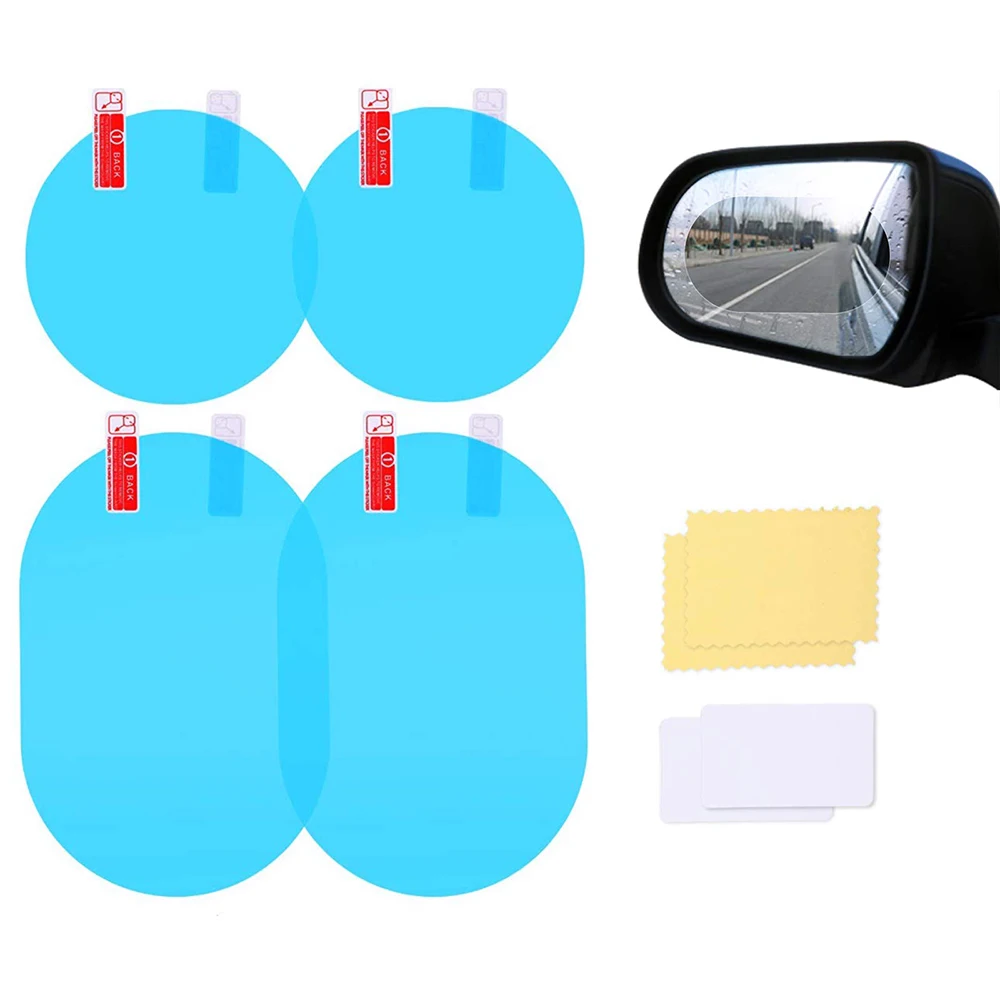 4PCSCarSideRearviewMirrorWaterproofAntiFogFilmSideWindow
