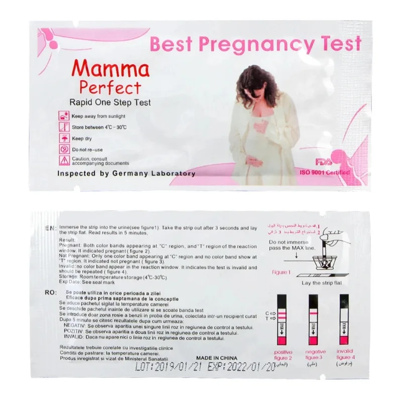 Female Pregnancy Preparation Test Strips 30PCS LH Ovulation Test + 30PCS HCG Urine Measuring Kits Rapid Result Over 99% Accuracy