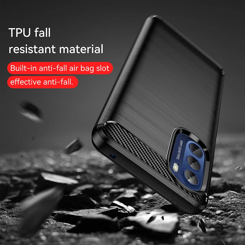 Silicon Carbon Fiber Protective Phone Case