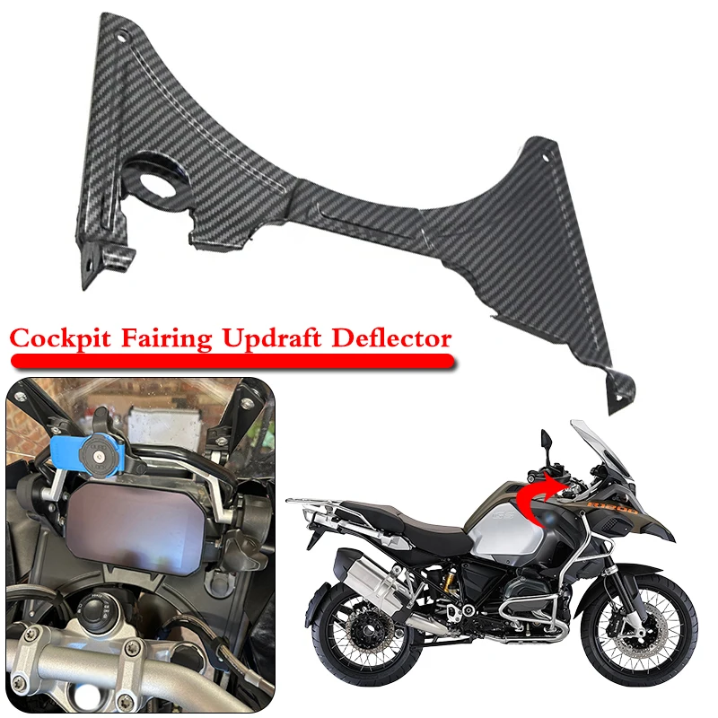 

Fit For BMW R1250GS R1200GS R 1250 GS R 1200 GS LC Adventure 2014-2022 Carbon Look Motorcycle Cockpit Fairing Updraft Deflector