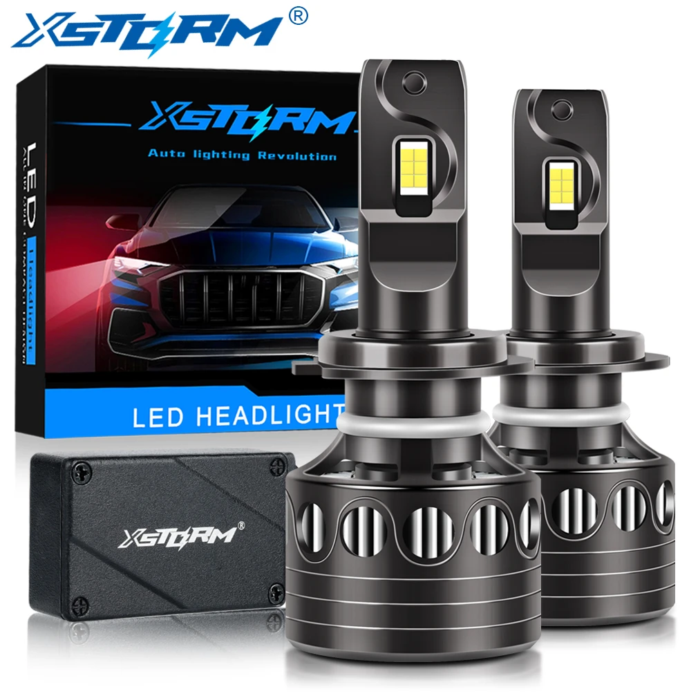 XSTORM H7 LED Canbus H1 H3 H4 H8 H11 H16 9005 HB3 9006 HB4 9012 HIR2 160W 30000LM Car Headlight Bulb for Turbo Lamp Automobiles mini cooper headlights