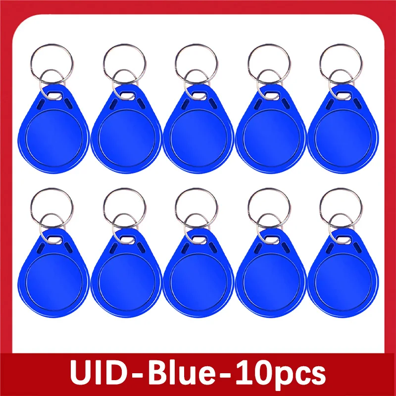 20 pcs UID Token Copy Keykobs 13.56MHz IC Changeable Attendance Management CUID Clone Keychain Mif 1k s50 iso/iec1443, type A 5