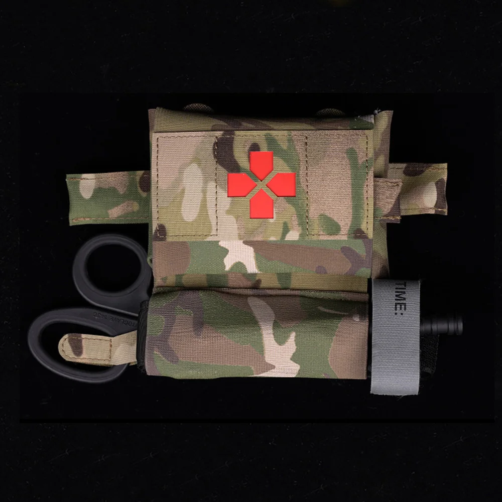 屋外キャンプ収納袋マイクロトラウマキットベストアクセサリー応急処置
