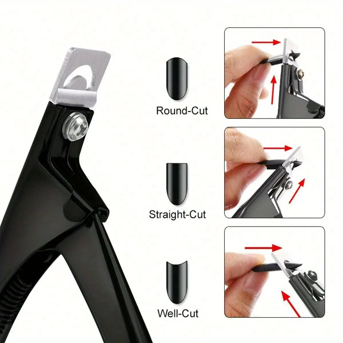 Professional Nail Capsule Cutter U-Shaped False Acrylic Nail Tips Cutter Stainless-Steel Cut Trimmer Manicure Scissors 1pc nail scissors set,electric nail clipper,nail clipper set,nail care kit,manicure pedicure kit,manicure nail clipper set,manicure sets,manicure set,nail clippers kit,nail clipper,nail clippers,folding scissors