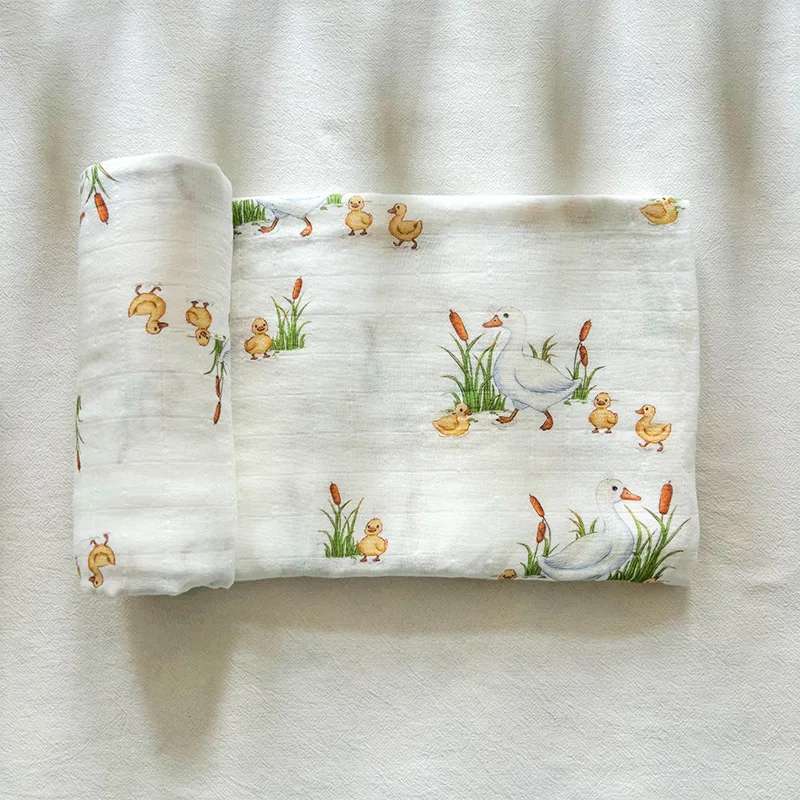 Newborn Baby Soft Bamboo Cotton Muslin Baby Swaddle Wrap Infant Stroller Cover Nursing Cover Bath Towel For