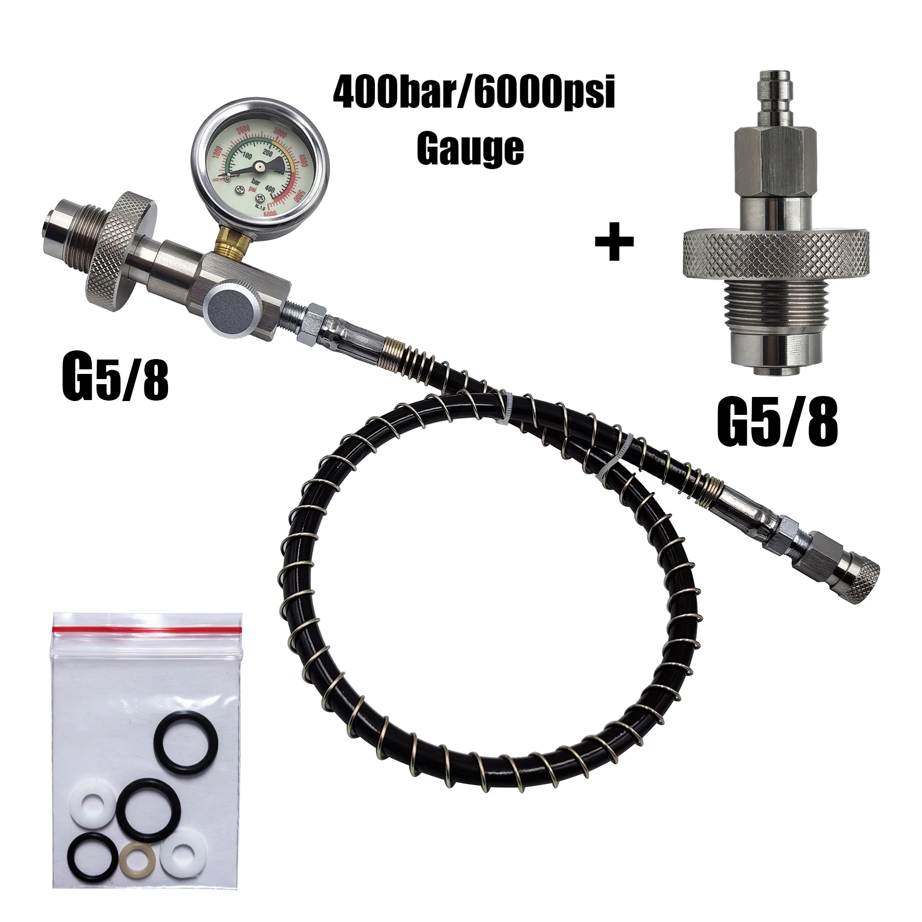 hp-filling-station-chargeing-adapter-din-connector-hpa-scuba-diving-with-g5-8-connector-stainless-steel-6000psi-400bar-gauge