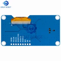 BS 0.96/1.3 inch White Blue oled display screen combined with EC11 rotary encoder module IIC interface for arduino - Image 6