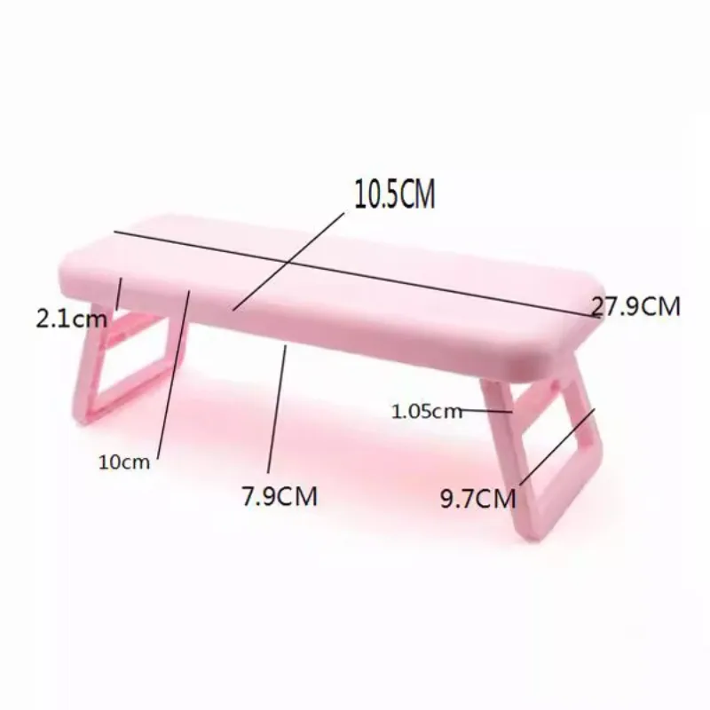 접이식 네일 베개 팔 레스트 베개 쿠션 거치대 네일 핸드 레스트 스탠드, 매니큐어 전문 도구용 아크릴 손톱 테이블