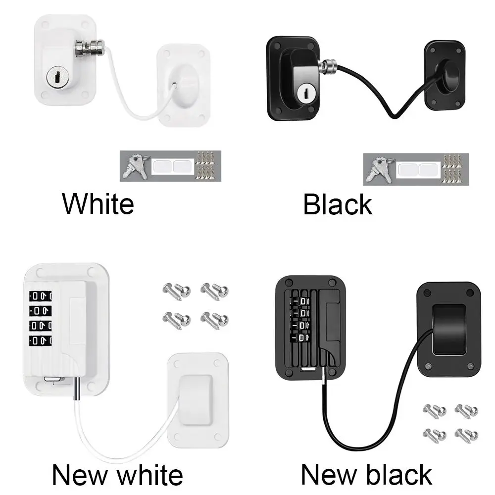 Safety  Protection Cabinet Locks Limit Positioning Combination Lock Window Safety Lock Refrigerator Combination Lock