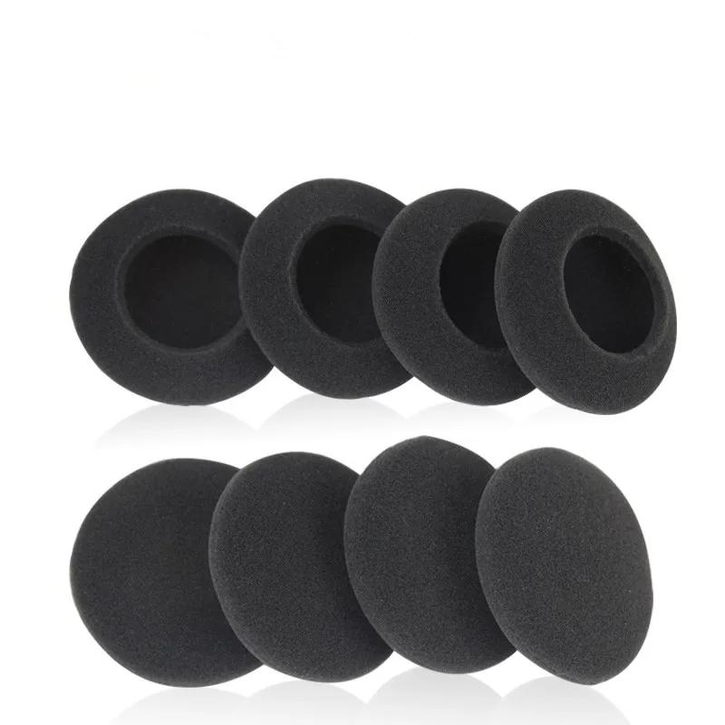 

100Pcs Black 60mm Soft Foam Earbud Headphone Ear pads Replacement Sponge Covers