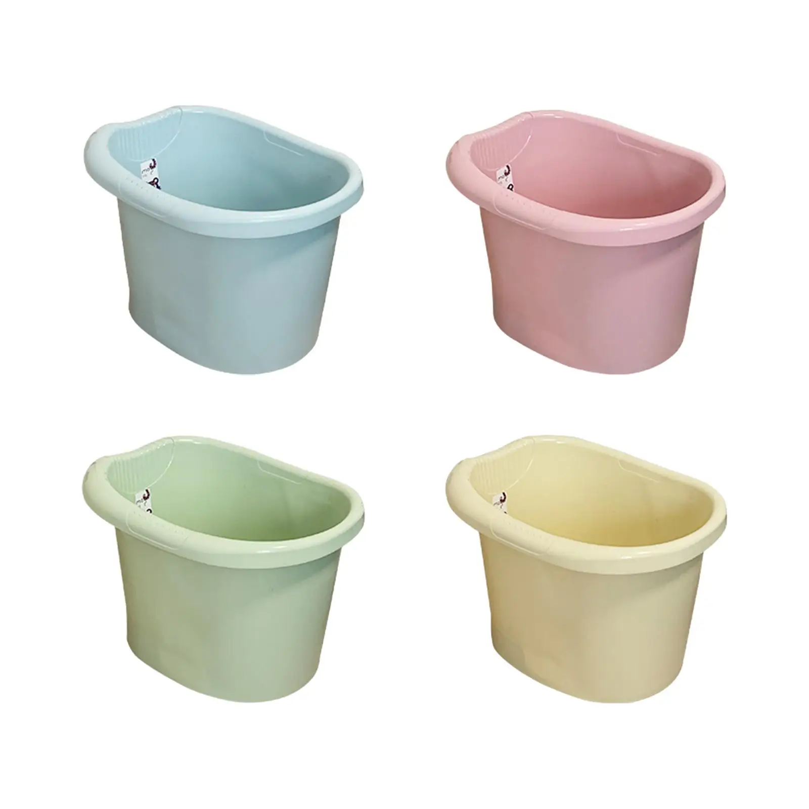 Infant Bath Bucket Bathroom Accessories Baby Shower Bucket Thickened Baby Tub Bucket for Newborn Toddlers Kids Baby Girls