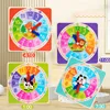 Children Montessori Wooden Clock Toys Hour Minute Second Cognition Colorful Clocks Toys For Kids Early Preschool Teaching Aids 1