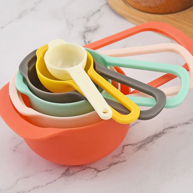 Measuring Cups Spoons Baking  Plastic Measuring Cups Spoon Set - Plastic  Measuring - Aliexpress