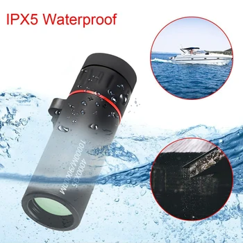 야외 캠핑용 휴대용 접안 렌즈, HD 쌍안경, 단안 망원경, 10000 미터, 4000x35